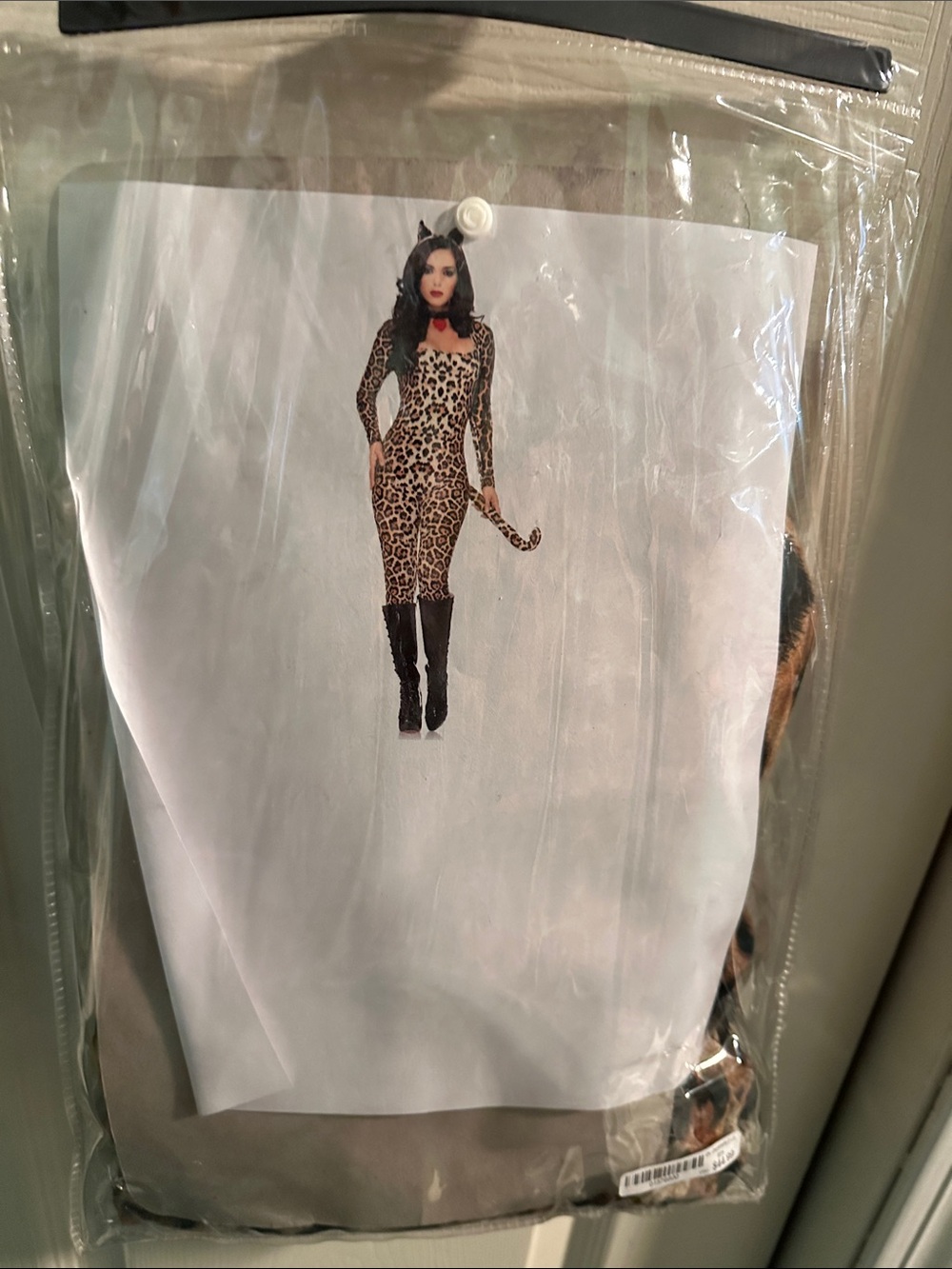Leopard Print Long-Sleeve Bodycon Dress - Brown Leopard